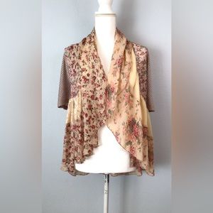 Sundance Floral Open Font Blouse Kimono Cardigan